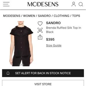 Black Sandro top